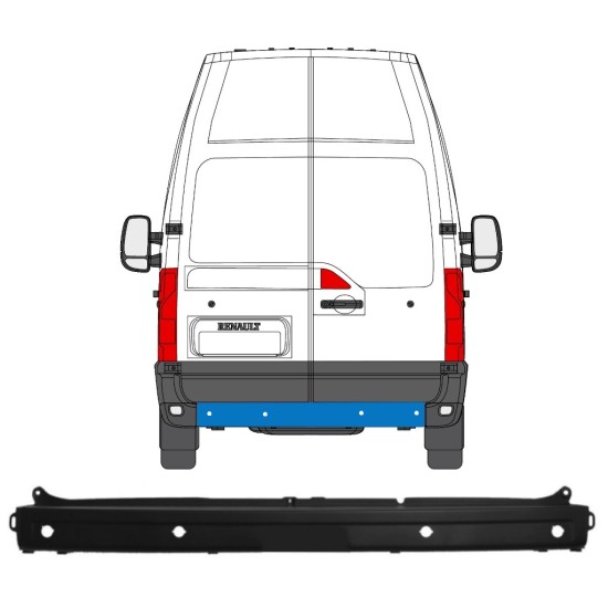 Bară spate PDC pentru Renault Master 2010- 16382