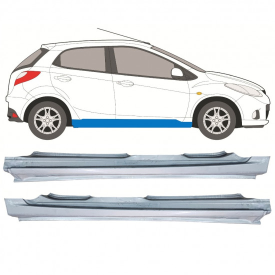 Reparație prag pentru Mazda 2 2007-2014 / Set 12440