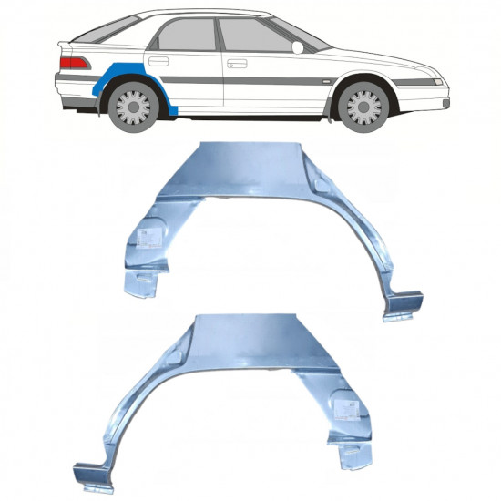 Reparație aripă spate pentru Mazda 323F BG 1989-1994 / Stânga+Dreapta / Set 9855