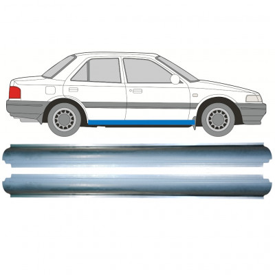 Reparație prag pentru Mazda 323 BG 1989-1994 / Stânga = Dreapta (simetric) / Set 9877