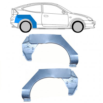 Reparație aripă spate pentru Mazda 323 BH 1994-1998 / Stânga+Dreapta / COUPE / Set 9854