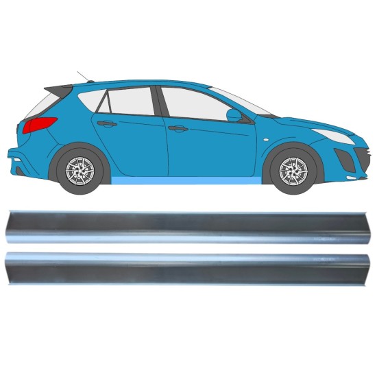 Reparație prag pentru Mazda 3 2009-2013 / Stânga+Dreapta / Set 15013 Reparație prag pentru Mazda 3 2009-2013 / Stânga+Dreapta / Set 15013