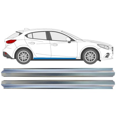 Reparație prag pentru Mazda 3 2013-2019 / Stânga+Dreapta / Set 16345