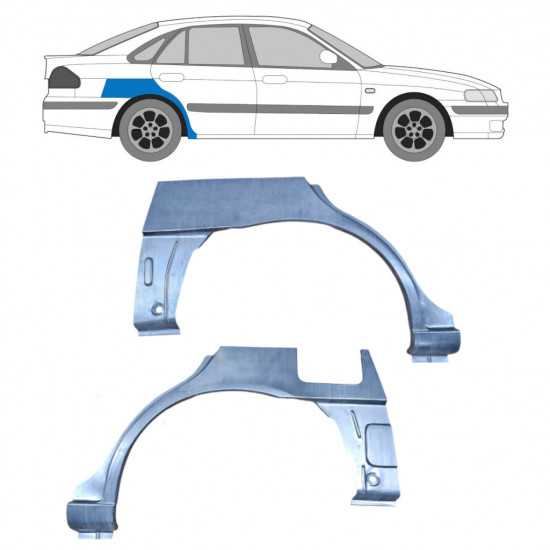 Reparație aripă spate pentru Mazda 626 1997-2002 / Stânga+Dreapta / Set 9622