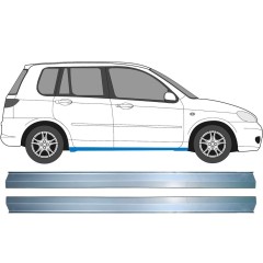 Reparație prag pentru Mazda 2 2003-2007 / Stânga+Dreapta / Set 11356