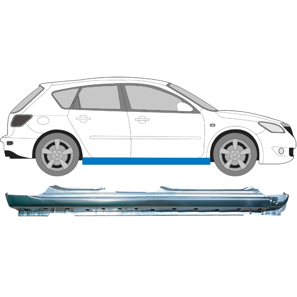 Prag complet pentru Mazda 3 2003-2009 / Dreapta 6682