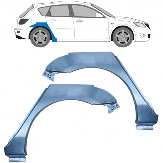 Reparație aripă spate pentru Mazda 3 BK 2003-2009 / Stânga+Dreapta / Set 10528