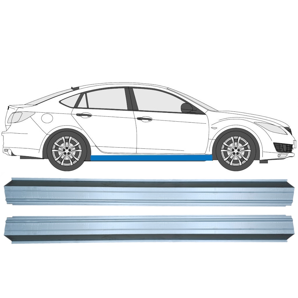 Reparație prag pentru Mazda 6 GG GY 2002-2007 / Stânga = Dreapta Reparație prag pentru Mazda 6 GG GY 2002-2007 / Stânga = Dreapta