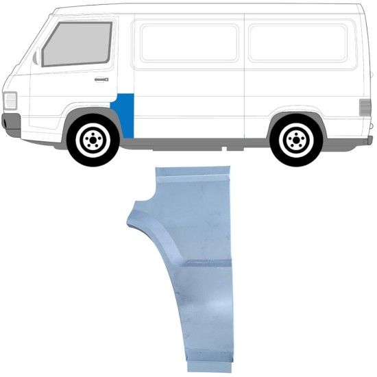 Segment reparație stâlp pentru Mercedes MB 100 1988-1996 / Stânga 16938