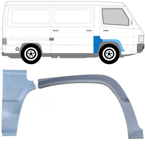 Set panouri de reparare pentru Mercedes MB 100 1988-1996 / Dreapta / 16965