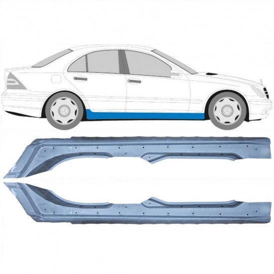 Prag complet pentru Mercedes C-class 2000-2007 / Stânga+Dreapta / Set 10419