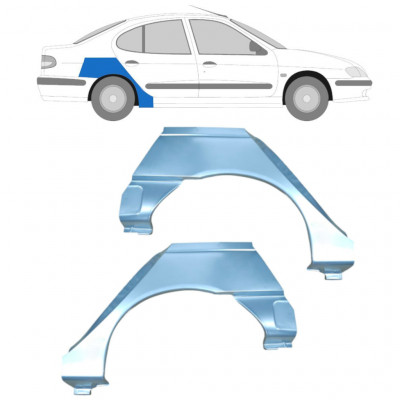 Reparație aripă spate pentru Renault Megane Classic 1995-2003 / Stânga+Dreapta / Set 10602