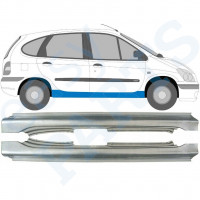 Reparație prag pentru Renault Megane / Scenic 1995-2003 / Stânga+Dreapta / Set 10117