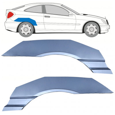 Reparație aripă spate pentru Mercedes CL203 2000-2008 / Stânga+Dreapta / Set 10592