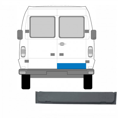 MERCEDES T1 1977-1996 INTERIOR PANOUL UȘII DIN SPATE VERSIUNE SIMPLĂ / DREAPTA