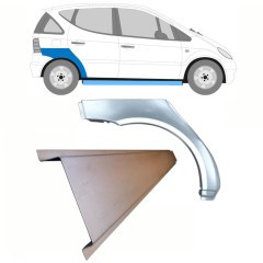 Reparație prag + aripă spate pentru Mercedes A-Class W168 1997-2004 / Dreapta / Set 8721