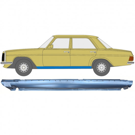 Reparație prag pentru Mercedes W114 W115 1968-1977 / Stânga 6808