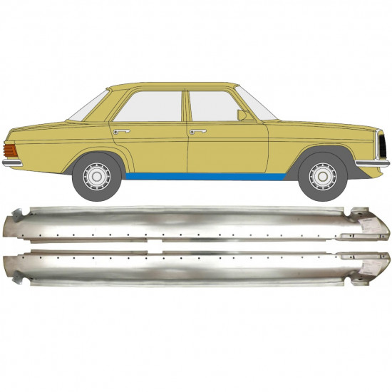 Reparație prag pentru Mercedes W114 W115 1968-1977 / Stânga+Dreapta / Set 10627