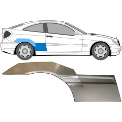 Reparație aripă spate pentru Mercedes CL-Class 203 2000-2008 / Dreapta / Set 10007
