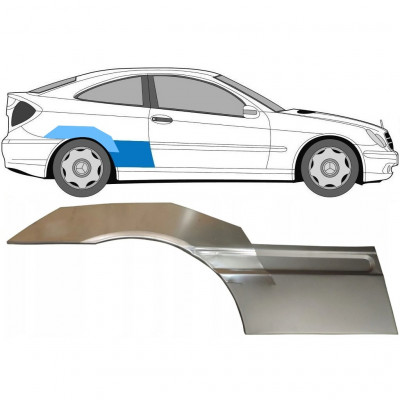 MERCEDES CL203 2000-2008 SEGMENT REPARAȚIE ARIPĂ SPATE / A STABILIT / DREAPTA