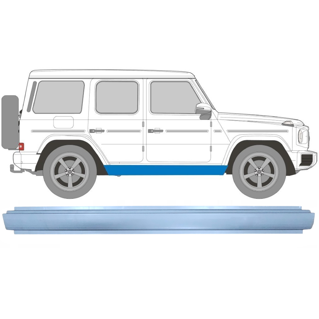 Reparație Prag Pentru Mercedes G-Class 1979- / Stânga = Dreapta (Simetric) 9110