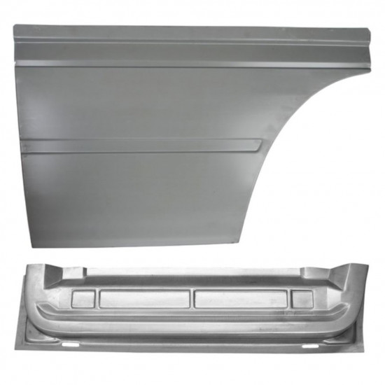 Panou de reparație ușă față interior + exterior pentru Mercedes Sprinter 1995-2006 / Dreapta / Set 9153