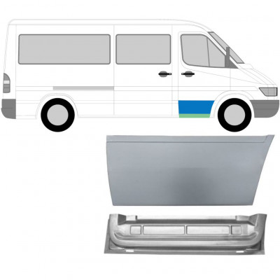 MERCEDES SPRINTER 1995-2006 FRONTAL UŞĂ PANOU DE REPARATII / A STABILIT / DREAPTA