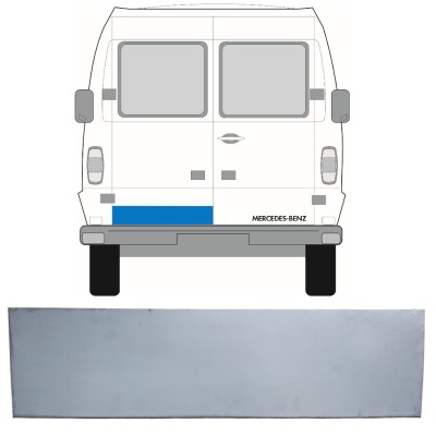 Panou reparație ușă spate dreapta pentru Mercedes T1 207-410 1977-1995 / Stânga = Dreapta (simetric) 16229