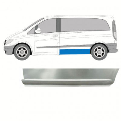 Segment reparație panou lateral pentru Mercedes Vito 2003-2014 / SWB / Stânga 8288