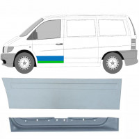 Panou de reparație ușă față interior + exterior pentru Mercedes Vito 1996-2003 / Stânga / Set 9790