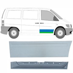 Panou de reparație ușă față interior + exterior pentru Mercedes Vito I W638 1996-2003 / Dreapta / Set 9789