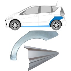 Reparație prag + aripă spate pentru Mercedes A-Class W169 2004-2012 / Stânga / Set 11315