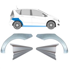 Reparație prag + aripă spate pentru Mercedes A-Class W169 2004-2012 / Set 11316