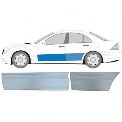 Reparație ușă față + spate pentru Mercedes C-class 2000-2007 / Stânga / Set 10674