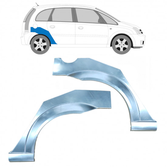 Reparație aripă spate pentru Opel Meriva 2003-2010 / Stânga+Dreapta / Set 9254