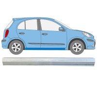 Reparație prag pentru Nissan Micra K13 2010-2017 / Stânga = Dreapta (simetric) 15214