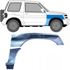Panou de reparație aripă față pentru Mitsubishi Pajero Pinin 1998-2007 / Dreapta / Set 10055