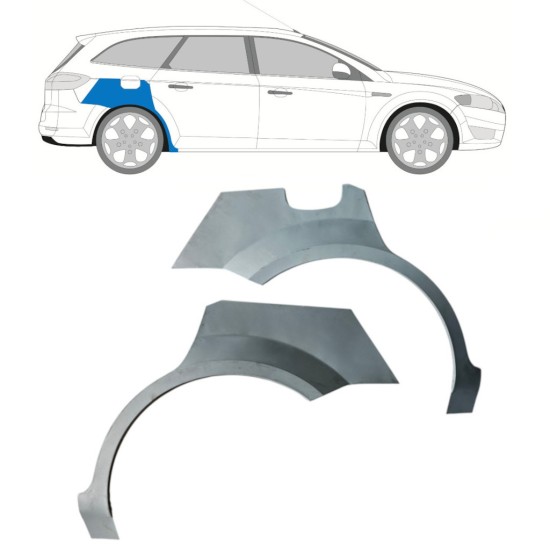 Reparație aripă spate pentru Ford Mondeo 2007-2010 / Stânga+Dreapta / COMBI / SEDAN / Set 16849