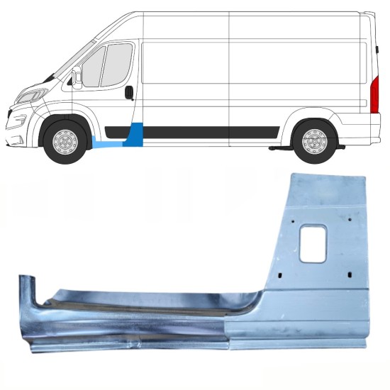 Reparație segment stâlp + prag pentru Opel Movano 2021-2026 / Stânga 16472