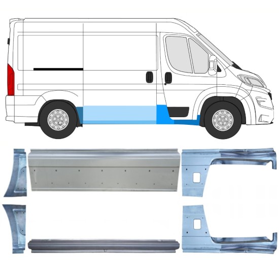 Set panouri de reparare pentru Opel Movano 2021-2026 / Stânga+Dreapta 16535