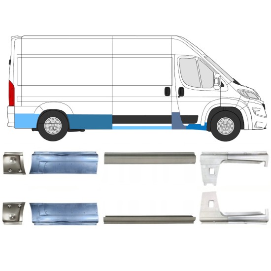Set panouri de reparare pentru Opel Movano 2021-2026 / Stânga+Dreapta 16467