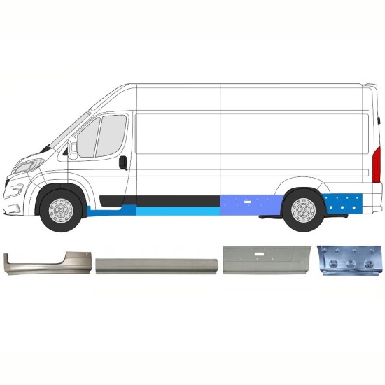 Set panouri de reparare pentru Opel Movano 2021-2026 / Stânga 16797
