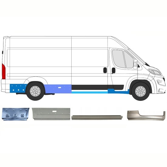 Set panouri de reparare pentru Opel Movano 2021-2026 / Dreapta 16796