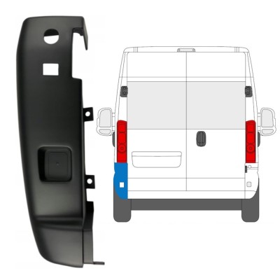 Colț bară spate 180 grade pentru Opel Movano 2021-2026 / Stânga 15801