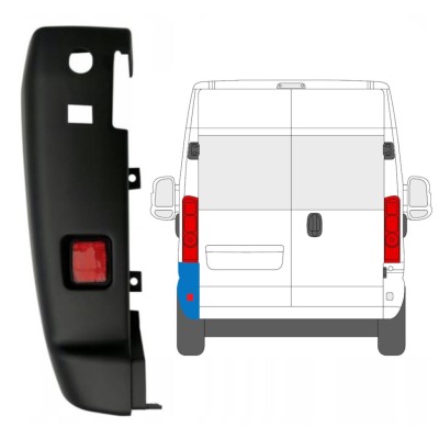 Colț bară spate 180 grade pentru Opel Movano 2021-2026 / Stânga 16037