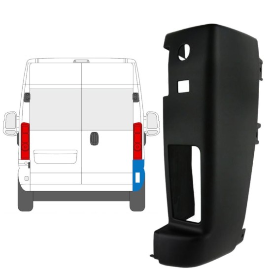 Colț bară spate 180 grade pentru Opel Movano 2021-2026 / Dreapta 15800