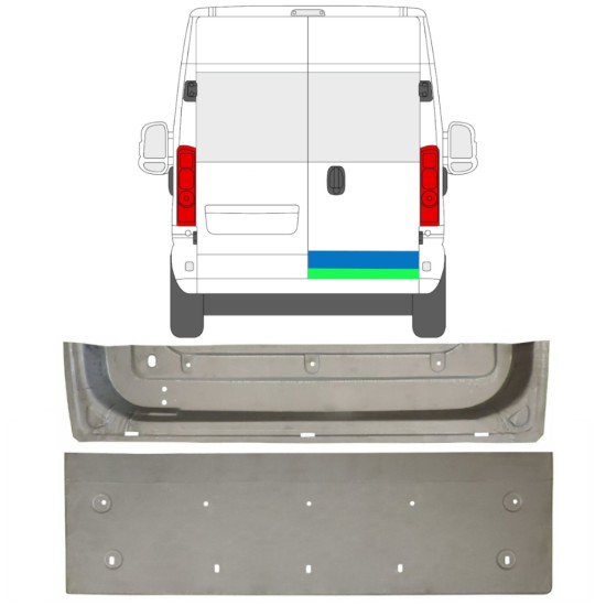 Reparație ușă spate pentru Opel Movano 2021-2026 / Dreapta / Set 16517