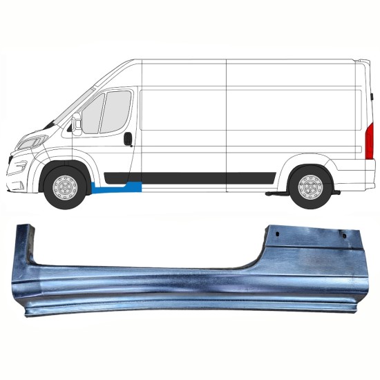 Reparație prag ușă față