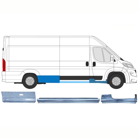 Set panouri de reparare pentru Opel Movano 2021-2026 / Dreapta 16522