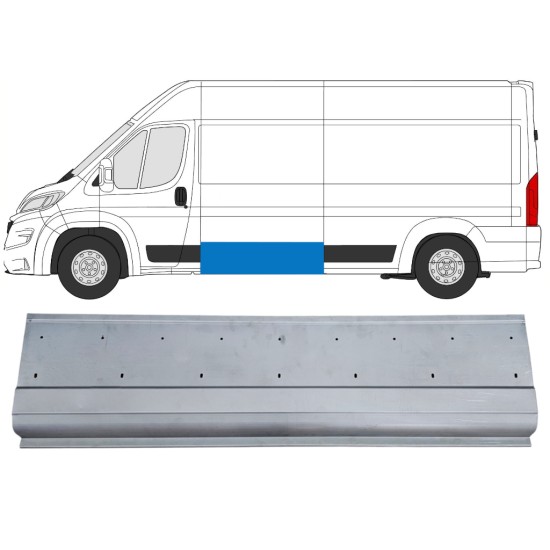 Reparație panou lateral cu găuri pentru bandou pentru Opel Movano 2021-2026 / Stânga 16539